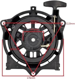 Starter Touwstarter - Trekstarter Grasmaaier - Motor Starten - Benzinemotor Onderdeel - Niet gespecificeerd - Zwart — thumbnail 3