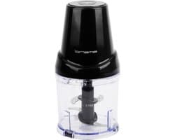Elektrische Hakmolen - Keukenmachine - Fijnmaken van Ingrediënten - 4 Roestvrijstalen Messen - 500 ml Inhoud - Zwart
