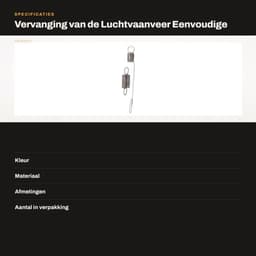 Luchtvaanveer Vervanging 699056 - Eenvoudige Installatie - Herstel Spanning - Compatibel met 122H02/122K02 - Verbeterde Efficiëntie - Geschikt voor Grasmaaier - Grasmaaierveer — thumbnail 2