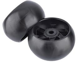 Deck Wheel Vervanging - 5" Wiel - 2 Stuks - Hub Offset 3" - Boorgrootte 1/2" - Compatibel met Husqvarna - Graswiel