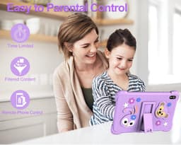 SnelShoppen - 8 Inch Kids Tablet 128GB Android 11.0 met Parental Control, 6GB RAM, TF256GB Ondersteuning, Touchscreen, 1280x800 HD, 4000mAh, Bluetooth — thumbnail 3