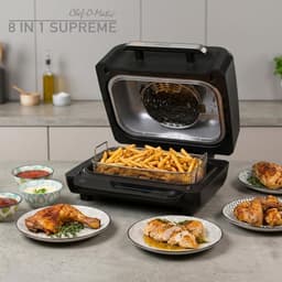Multifunctionele Airfryer Oven - Heteluchtoven Grill - Gezond Koken - 8-in-1 Functies - 7 Liter - Zwart — thumbnail 4