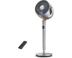 Zuilventilator - Luchtcirculator - Comfort verhogen - Stille werking 23dB - 102cm hoogte - Zilver