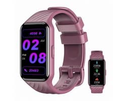 Blackview Watch - bloeddrukhorloges - R10 - siliconen polshorloge - Bluetooth sport smartwatch - voor Android en iOS. - Dames en heren - Paars