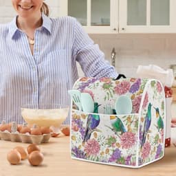 Mixerhoes met Bloemenprint - Apparaathoes Keukenmachine - Keuken Decoreren - Beschermt tegen Stof - 435x275x375 cm - Multicolor — thumbnail 2