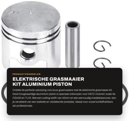 Elektrische Grasmaaier Kit - Aluminium Piston - Eenvoudige Installatie - 40mm - Vervanging voor 43CC Motoren - Geschikt voor CG430 TL43 — thumbnail 1