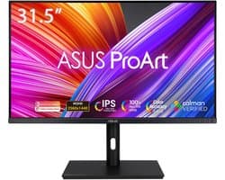ASUS ProArt Display PA328QV - WQHD Grafisch Designer Monitor - USB Hub - Kleurnauwkeurigheid ?E < 2 - Calman Verified - 75hz - 5ms - Speakers - 32 inch