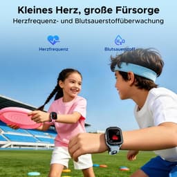DOOGEE Anyscene S1 4G - GPS Horloge Kind - Smartwatch Kinderen - Video oproepen - Android OS - 1.83" IPS Scherm - 1GB+8GB - 800mAh - GPS/LBS/WiFi Locatie - Hartslag & Bloeddruk Monitor - IPX7 Waterdicht - Geschikt voor iPhone en Android - Blauw — thumbnail 2