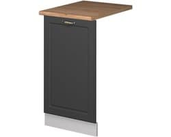 Vaatwasserfront - Keukenpaneel - Keuken Completeren - Soft-close scharnieren - 45 cm breed - Antraciet goud