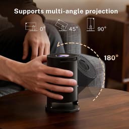 SnelShoppen - Mini Projector 4K Video Projector Android 11 Bluetooth 5 WiFi 6 LYNCAST 1080p Draagbare Beamer voor Telefoon TV Stick HDMI PS5 iOS Perfe — thumbnail 5