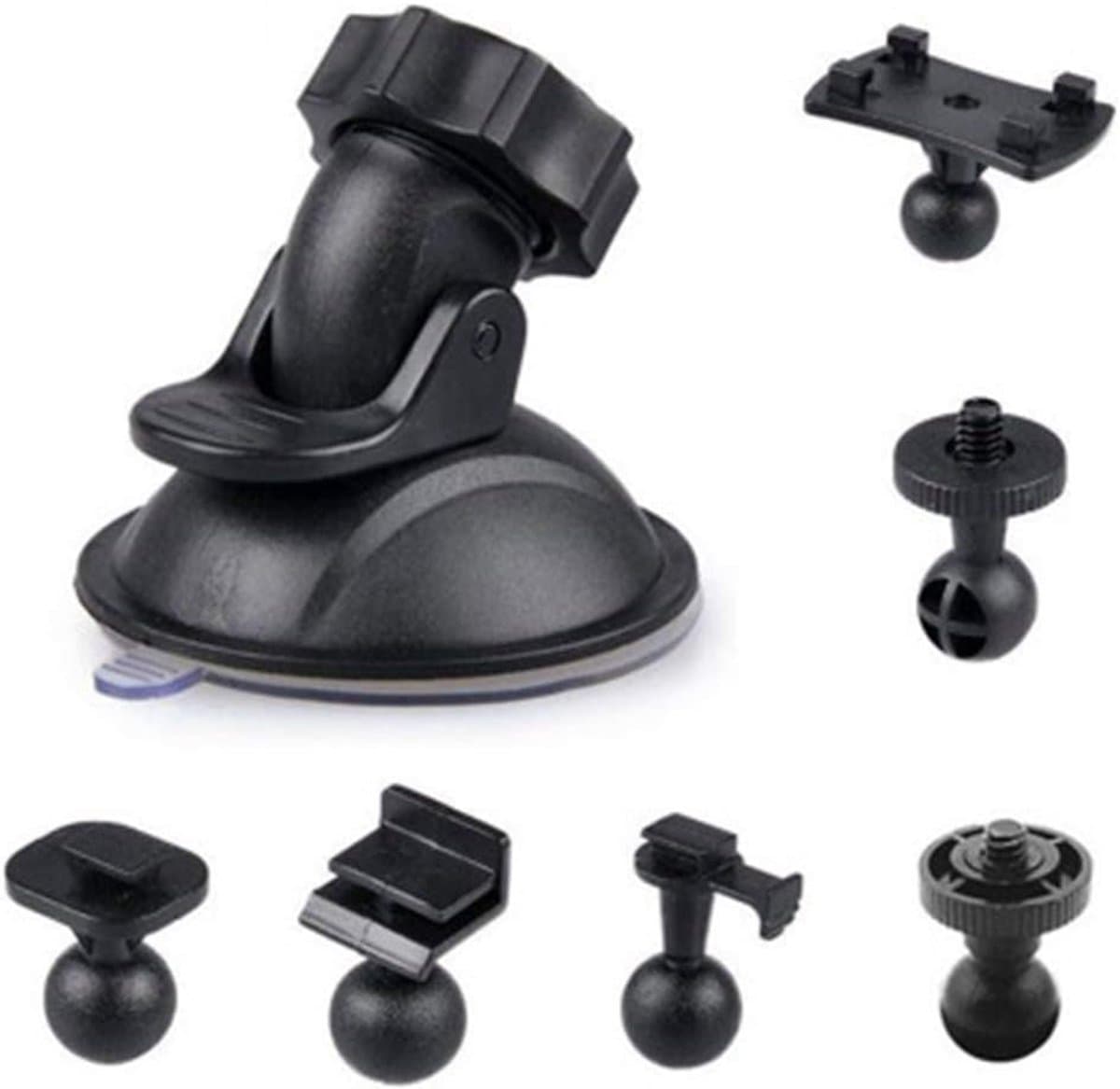 SnelShoppen - Car Suction Cup voor Dashcam Houder, VCR op Voorruit en Dashboard Bevestiging met 6 Soorten Hengen, Sterke Hechting en Gemakkelijke Inst — afbeelding 1