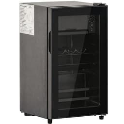 Mini koelkast-76L capaciteit met glazen deur-vrijstaande koelkast-energiezuinig en stil, drankenkoelkast met vriesvak voor slaapkamer, kantoor en woonkamer — thumbnail 3