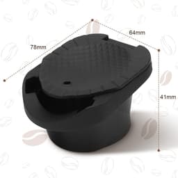 Koffiepad Adapter - Capsule Converter - Koffie Maken - Herbruikbaar en Veilig - 78 mm - Wit — thumbnail 3