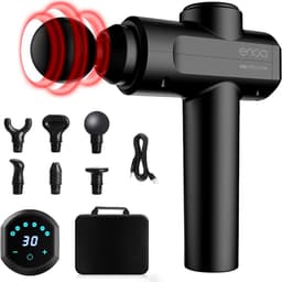 Massagepistool - Spierherstel Tool - Spierontspanning Bevorderen - 30 Snelheden 6 Koppen - 650 gram - Zwart — thumbnail 1