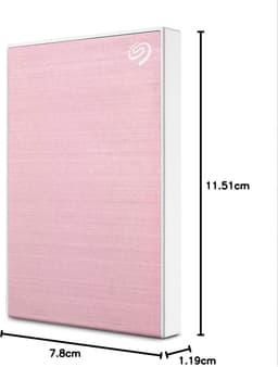 Externe Harde Schijf - Draagbare Opslag - Bestanden Opslaan - Met Wachtwoord Beveiliging - 2TB - Rosé Goud — thumbnail 5