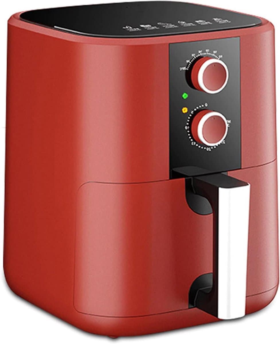 Heteluchtfriteuse - Gezonde Frituur - Vetarm Koken - Grote Capaciteit - 5 Liter - Rood — afbeelding 1