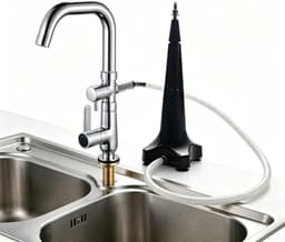 Glazen spoelmachine - Kruikreiniger - Snelle reiniging - Hogedruk sproeiers - 37.5 cm - Zwart — thumbnail 1