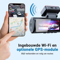 4K Dashcam - Auto Camera - Verkeersveiligheid Vastleggen - 3-in-1 Opname - 170° Groothoek - Zwart — thumbnail 5