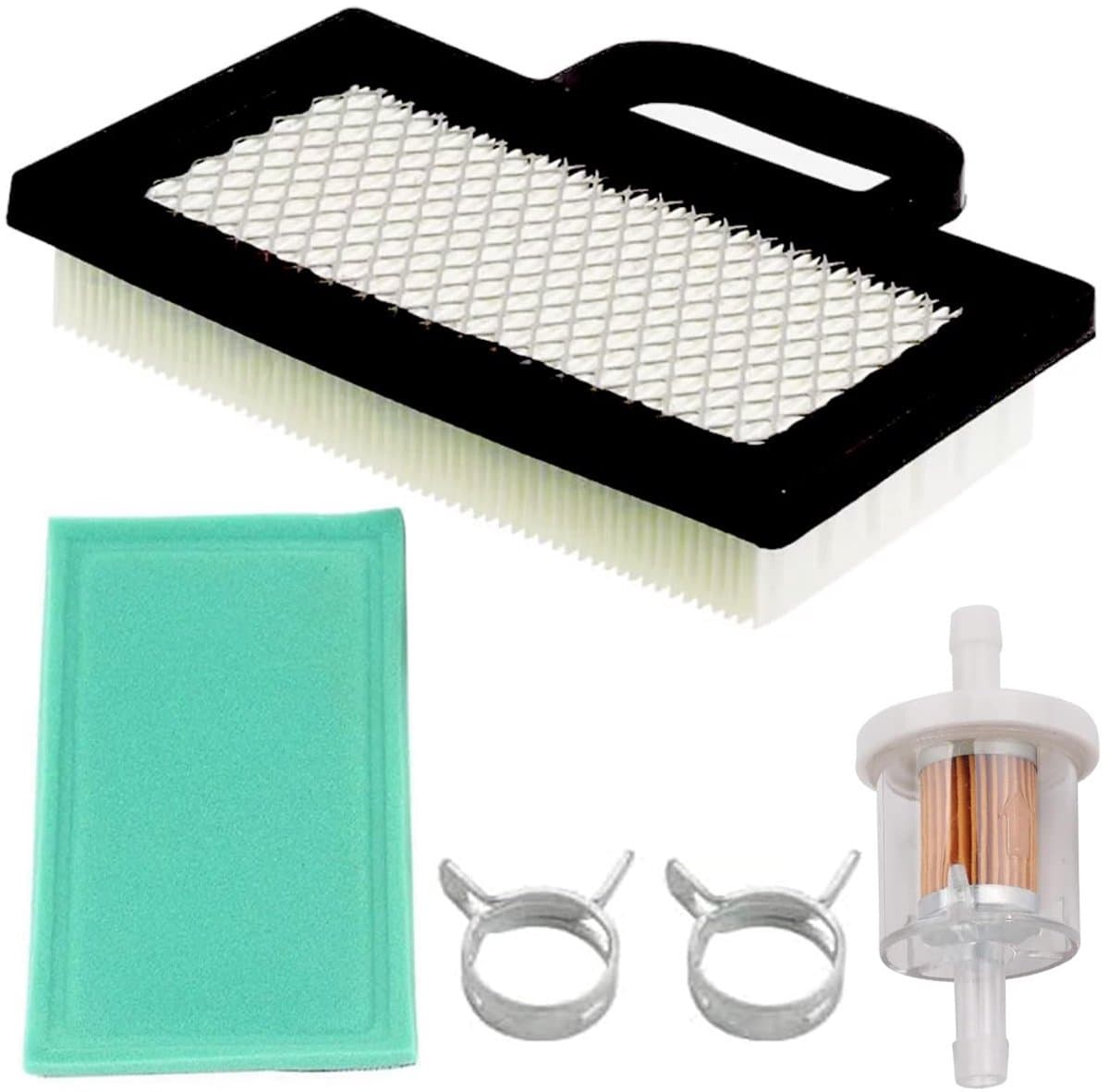 Dailygoods - Luchtfilter Grasmaaier - Vervangingsfilter - Efficiënte filtering - 17,98 x 11,94 x 3,81 cm - Voor BS 18-26 HP - Geschikt voor JD L120 LA... — afbeelding 1