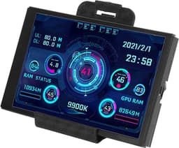 3,5-inch USB-minischerm - Temperatuurmonitor - Zwart - CPU RAM HDD-gegevensmonitor - Uniek secundair scherm voor pc — thumbnail 1