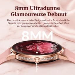 VASHOY HK38 - Smartwatch Dames - Horloge Dames - Full Screen - Bluetooth Spraakassistent – Hartslag, Bloeddruk, Stress, Slaap, Stappenteller - IP68 -Geschikt voor iOS/Android — thumbnail 3