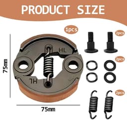 SnelShoppen - Brush Cutter Set Grasmaaier Koppeling Tuingereedschap Vervangingsonderdelen Grasmaaier Koppeling + Veer voor GX35/140/139/40-5/TU43 — thumbnail 5