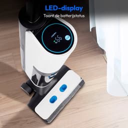 MEDION LIFE H40 harde vloerenreiniger (snoerloos, oplaadbare accu, vloerreiniger, borstelrol, aparte schoon- en vuilwatertank, zelfreinigende functie, LED-display, MD11934) — thumbnail 2