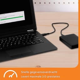 ApexArte® Harde Schijf Extern - Draagbare - 2TB Opslag - Zwart — thumbnail 3
