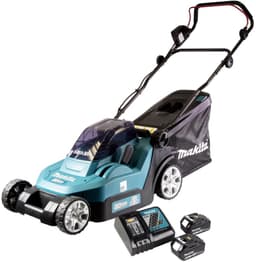 Makita DLM 432 RG2 accu-grasmaaier 36 V (2x 18 V) 43 cm + 2x accu 6,0 Ah + oplader — thumbnail 2