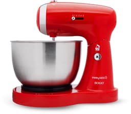 SOGO Keukenmachine - Keukenmixer met RVS Mengkom (3.2L) - Retro Design - Rood — thumbnail 5