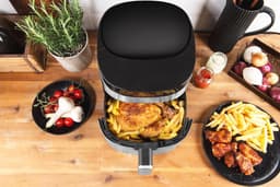 Design Airfryer 3,7 Liter - Digitale XL Heteluchtfriteuse met 8 Vooraf Ingestelde Programma's en Touch-Bediening — thumbnail 5