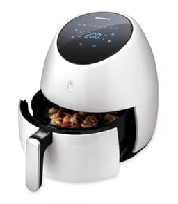 Heinner SnowDrop Heteluchtfriteuse – 2000W – 5L Capaciteit – Digitaal Display – Touchbediening – Instelbare Thermostaat 80–200°C – Timer 60 min – Anti-aanbaklaag – Wit — thumbnail 3