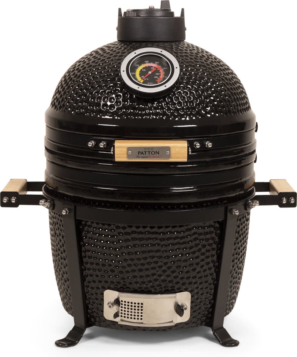 Patton Premium Kamado 15" Table Chef - Medium - Ø33,5 cm - Zwart — afbeelding 1