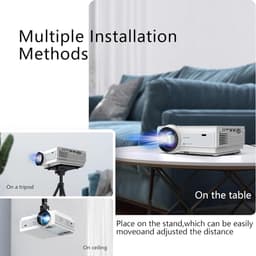 Projector - Beamer - Bluetooth - 4K - Thuisbioscoop - HDMI — thumbnail 5