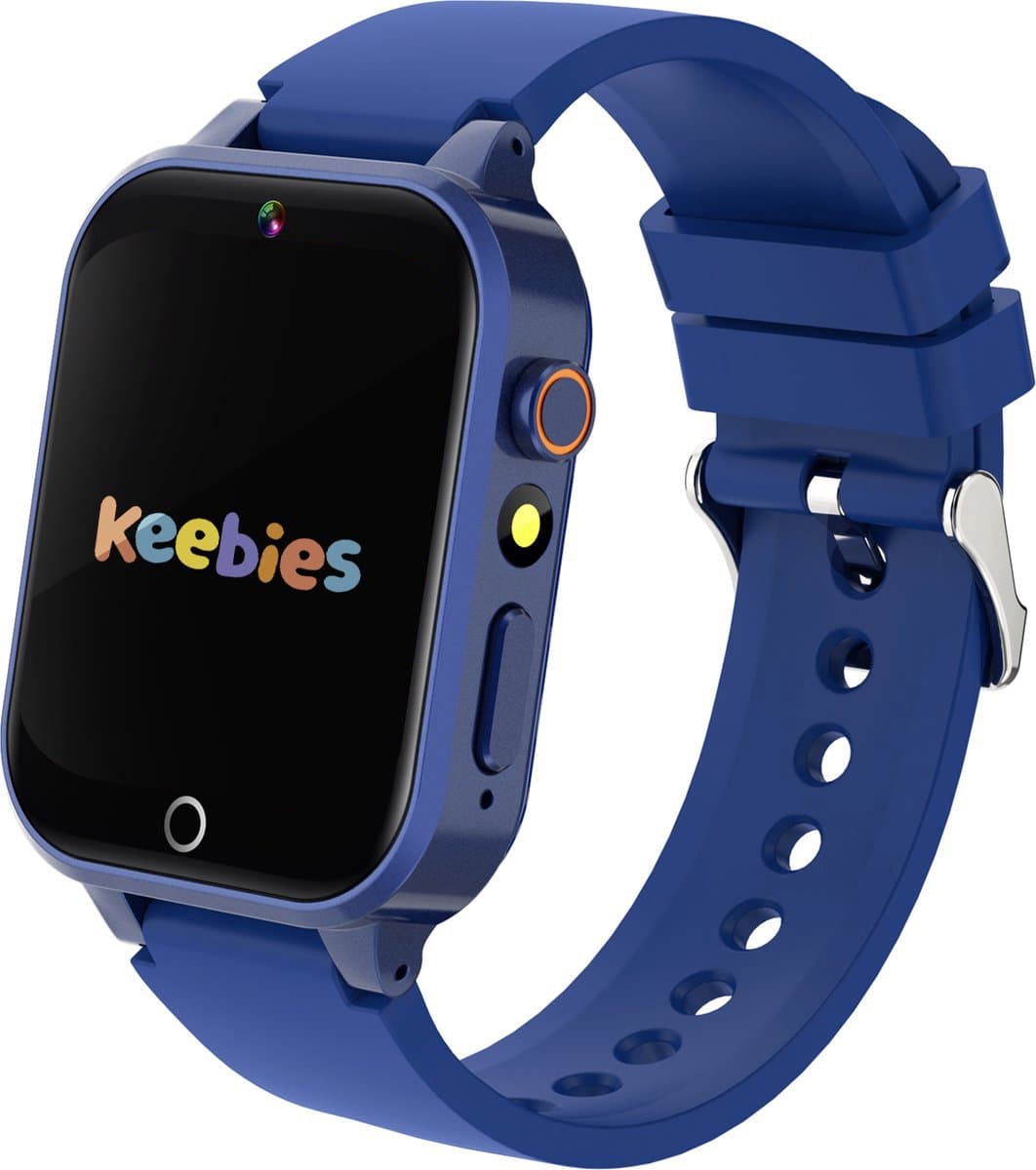 Keebies Smartwatch Kinderen - 5 t/m 12 jaar - Incl. Camera en 26 Kids Spelletjes - 512MB Geheugen - USB Oplaadbaar kinderhorloge - Jongen - Blauw — afbeelding 1