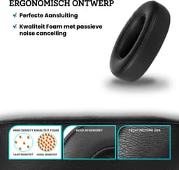 Somstyle Oorkussens Geschikt Voor JBL Live 500BT - 2 Stuks - Vervangende Koptelefoon Earpads - Zacht Schuim - Eiwitleer - Zwart — thumbnail 5