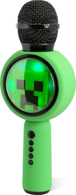 Minecraft - draadloze karaoke microfoon voor kinderen - oplichtend LED display - speaker - met stemeffecten — thumbnail 4