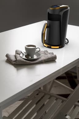 BasicTeQ: INCA IKM-01 Turkse KOFFIE WONDER SERIE koffiezetapparaat. Ook geschikt voor Balkan, Grieks koffie. Moka-maker. Met brouwdetectiesensor en beveiligd tegen droogkoken- automatische uitschakeling, Cezve, 1-4 kopjes. — thumbnail 2