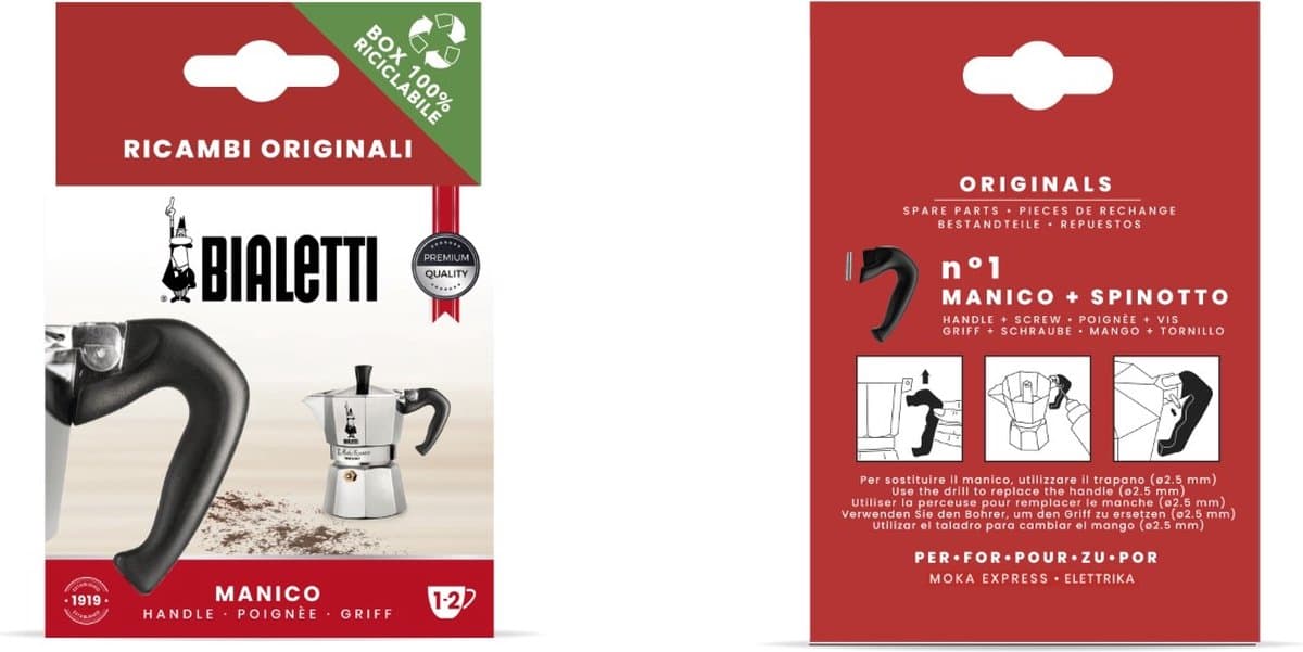 Bialetti Vervangingsset Moka Express 12 Kops – 3 Afdichtringen & Filterplaat – Origineel Onderdeel — afbeelding 1