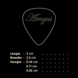 Áengus Plectrum set 12 Celluloid plectrums - in de diktes thin 0.46 medium 0.71 en thick 0.96 mm — thumbnail 5