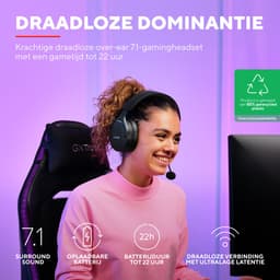 Trust GXT 491 Fayzo - Draadloze Gaming Headset voor PS5 - PC - 7.1 Surround - USB Dongel & Bluetooth — thumbnail 4