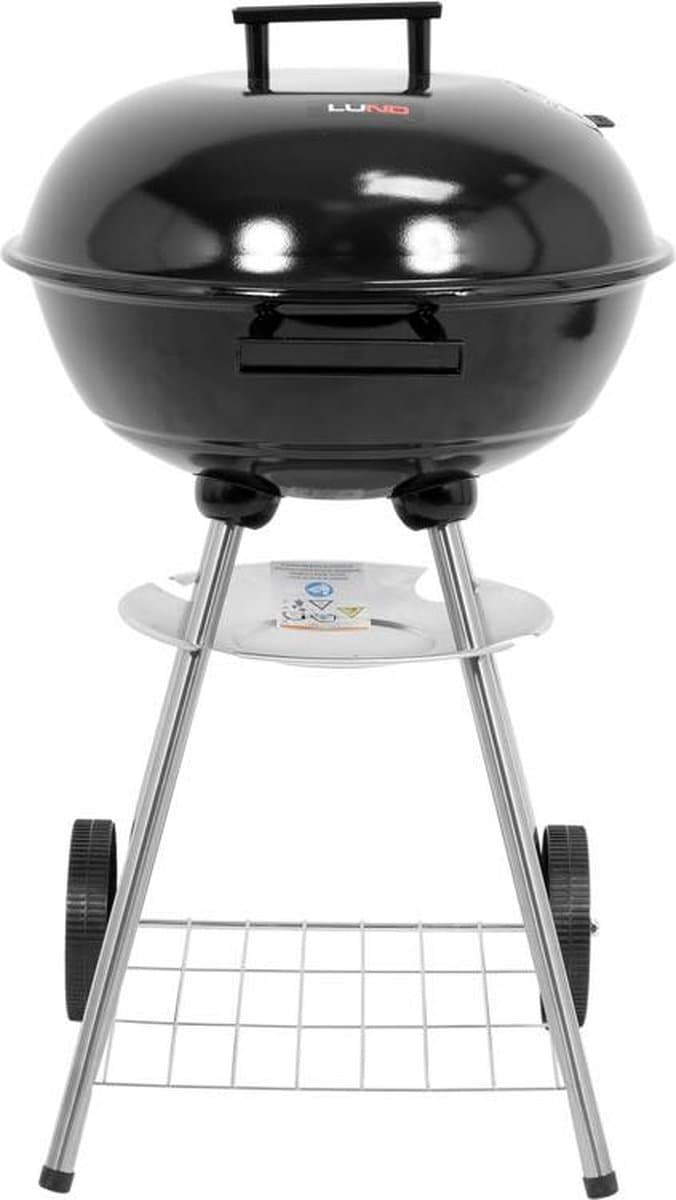 Houtskoolbarbecue met Deksel en Wielen – Ø 41 cm Grillrooster – Inclusief Waterdichte Hoes — afbeelding 1