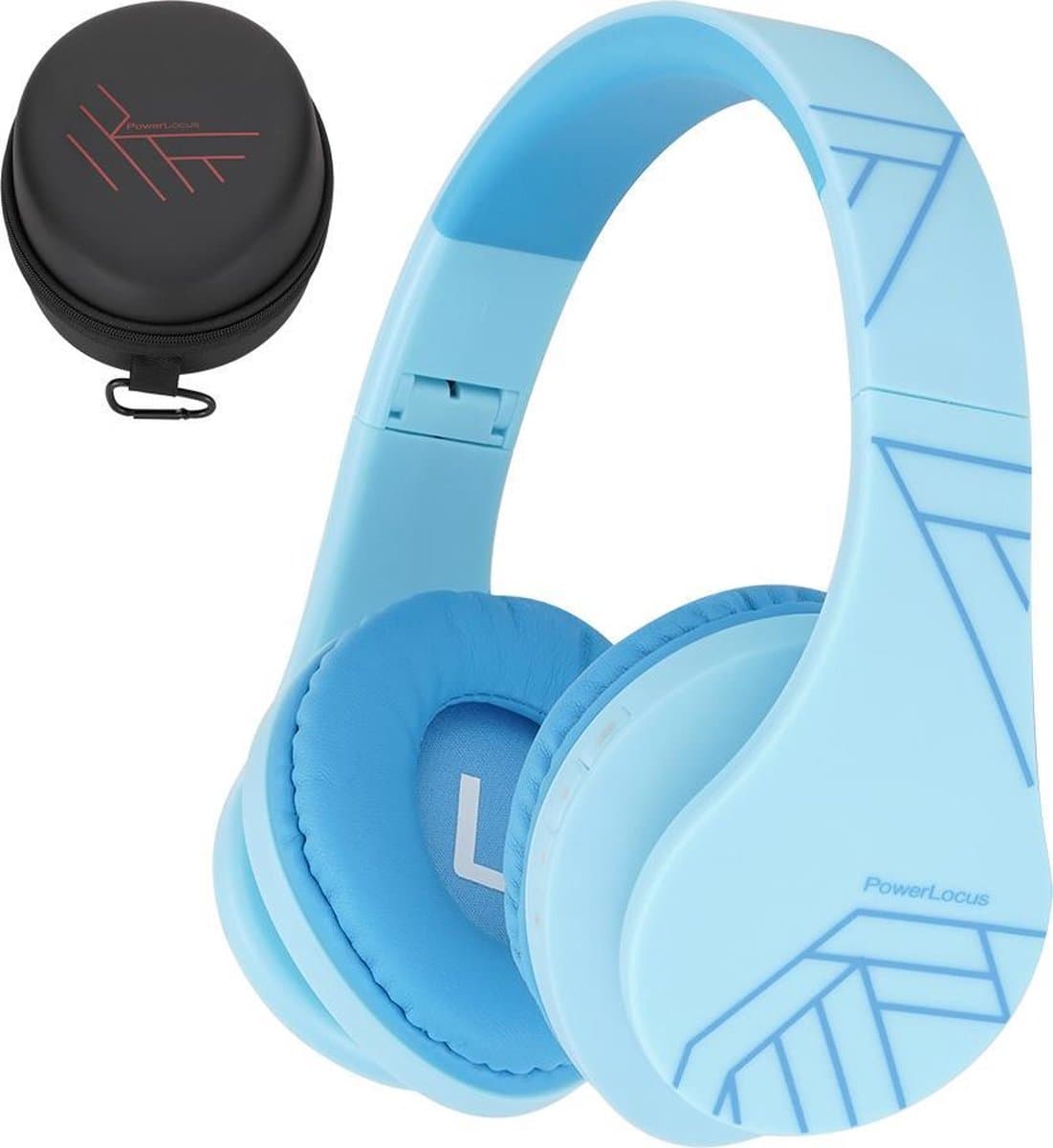 PowerLocus P2 draadloze Over-Ear Koptelefoon Inklapbaar koptelefoon voor kinderen - veilig volume van 85 dB- Bluetooth Hoofdtelefoon - Met microfoon — afbeelding 1