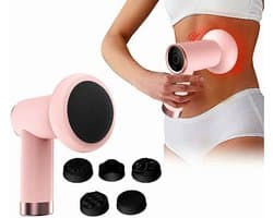 FineMart - Dieprollende Massage - Massage Pistool - Massage Apparaat - Cellulite Massage Apparaat - Oplaadbaar en Draadloos - Roze