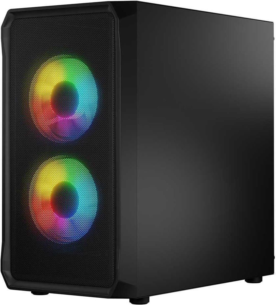 Logic Portos Argb Mini Toren Geval Zwart — afbeelding 1