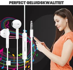 Golden Sound Bedrade Oordopjes - Oortjes met draad en microfoon - 3.5 mm jack aansluiting — thumbnail 5