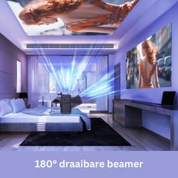 HY320 – Ultieme Draagbare Mini Beamer – WiFi 6 - 1080P HD - 390 ANSI - Android 11 - Bluetooth 5.0 – Home Cinema — thumbnail 5