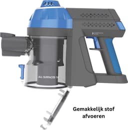 Draadloze Stofzuiger - Zonder Zak - Op Batterij - Blauw/Zwart - Kruimeldief - Op Accu - Steelstofzuiger — thumbnail 4