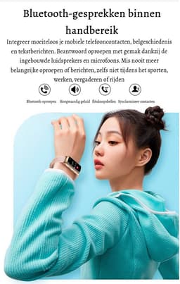 Kiraal Diva - Stijlvolle Activity Tracker - Functioneel - Android & iOS - Siliconen - Roze — thumbnail 5