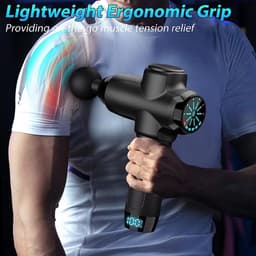 Voorjaars Aanbieding: LifeLoom® - Sport en Relax Massage Apparaat - Massage Gun - Professioneel 14mm Slag - Spiermassage - Triggerpoints - LCD Screen - 12 Massagekoppen — thumbnail 3